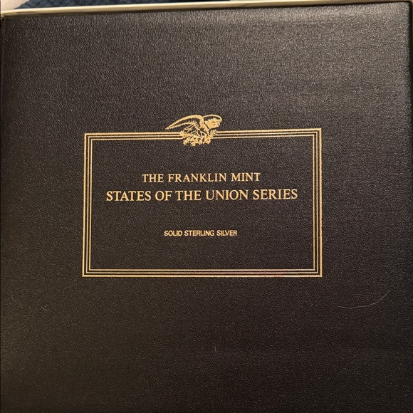 Franklin Mint Gold on Black Display Case for quarters - Picture 1 of 3